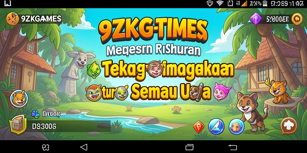 Screenshot gameplay 9ZKGAMES yang menampilkan tantangan menyenangkan.
