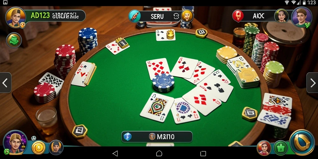 Tampilan antarmuka dan gameplay menyenangkan dari Gaple.