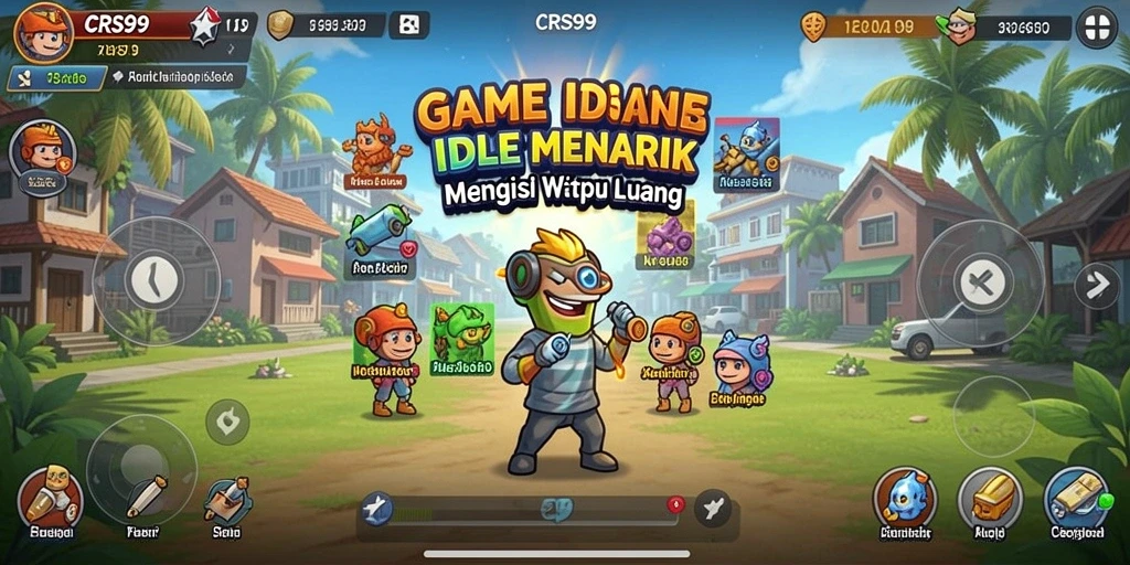 Tangkapan layar menunjukkan gameplay CRS99 yang mengasyikkan dan sistem perolehan yang mudah.