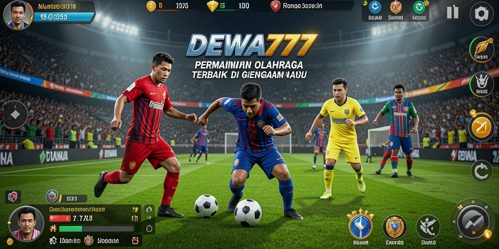 Tampilan gameplay menarik DEWA777 dalam pertandingan olahraga.