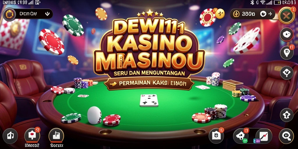 Tampilan gameplay Kasino DEWI11 yang menarik dan penuh warna.