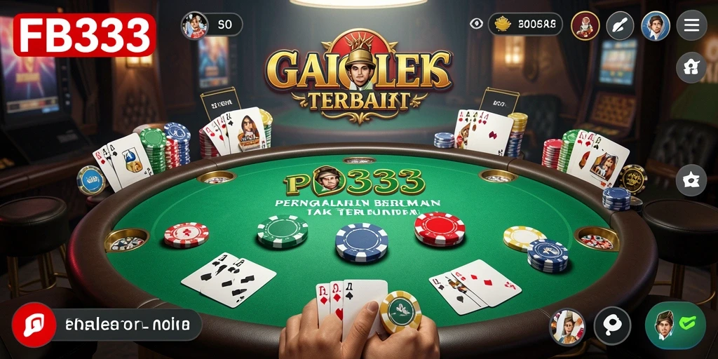 Tampilan gameplay Poker yang seru dan kompetitif di FB333.