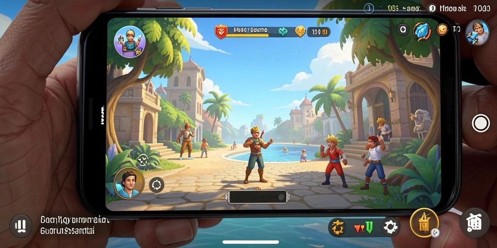 Tampilan seru gameplay Casual H03 dengan karakter warna-warni dan tantangan menarik.