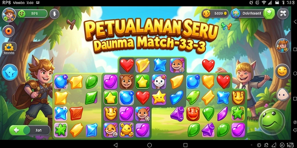 Tangkapan layar gameplay RP8 yang penuh warna dan seru.